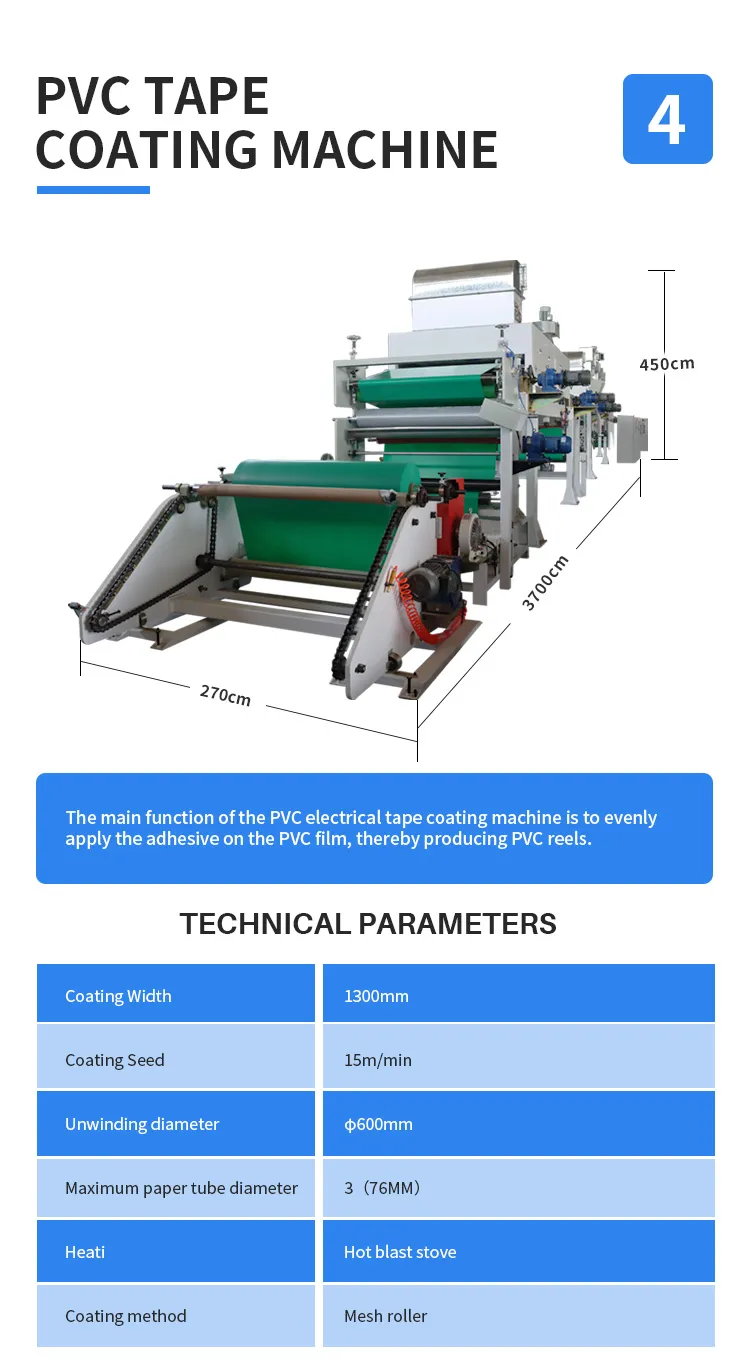 pvc-electrical-tape-coating-machine-technical-parameters