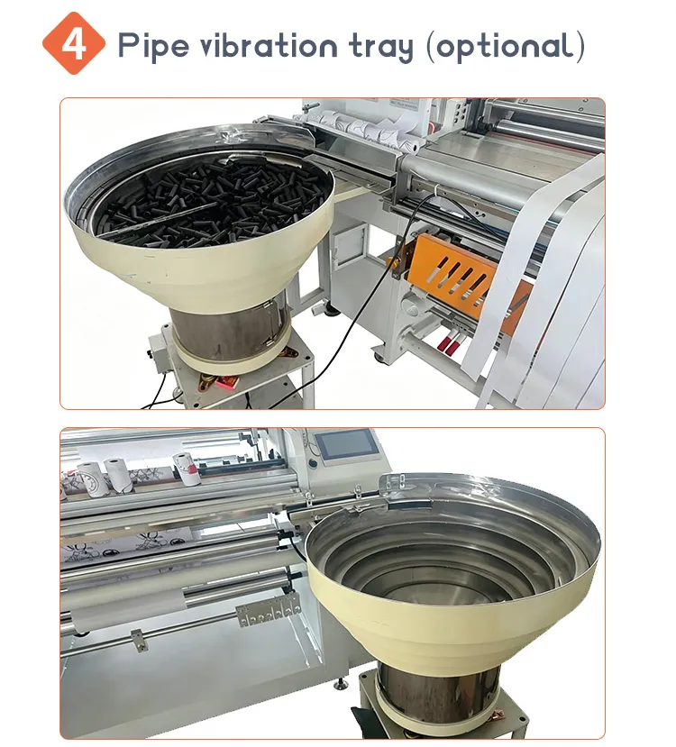 thermal paper core feeder vibration bowl optional automatic core sorting feeding